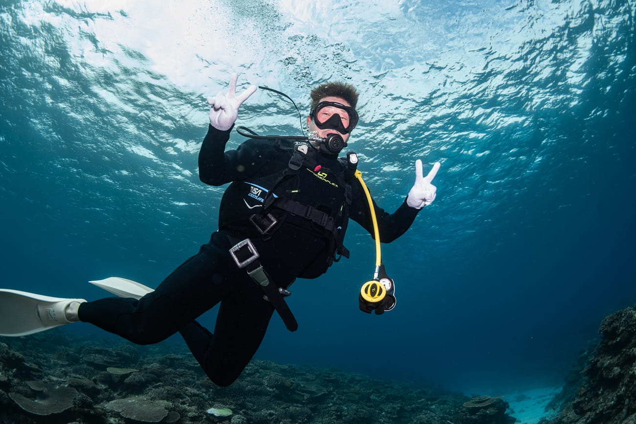 ダイビング中の写真