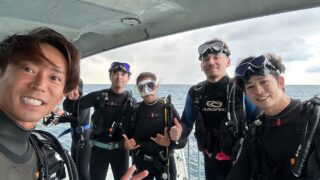 フランスと日本のお客様でダイビング！
