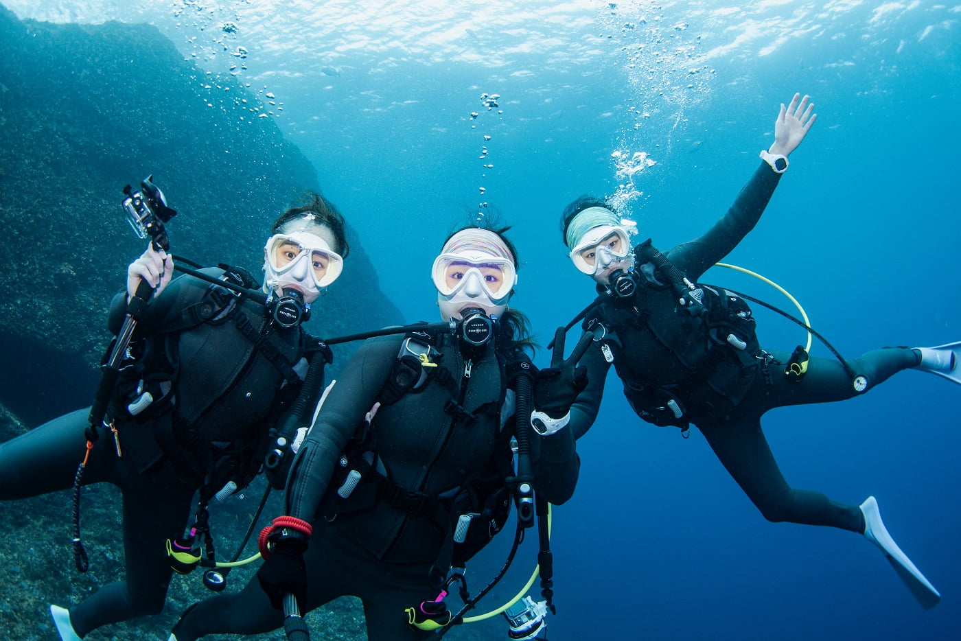 Guest during the dive