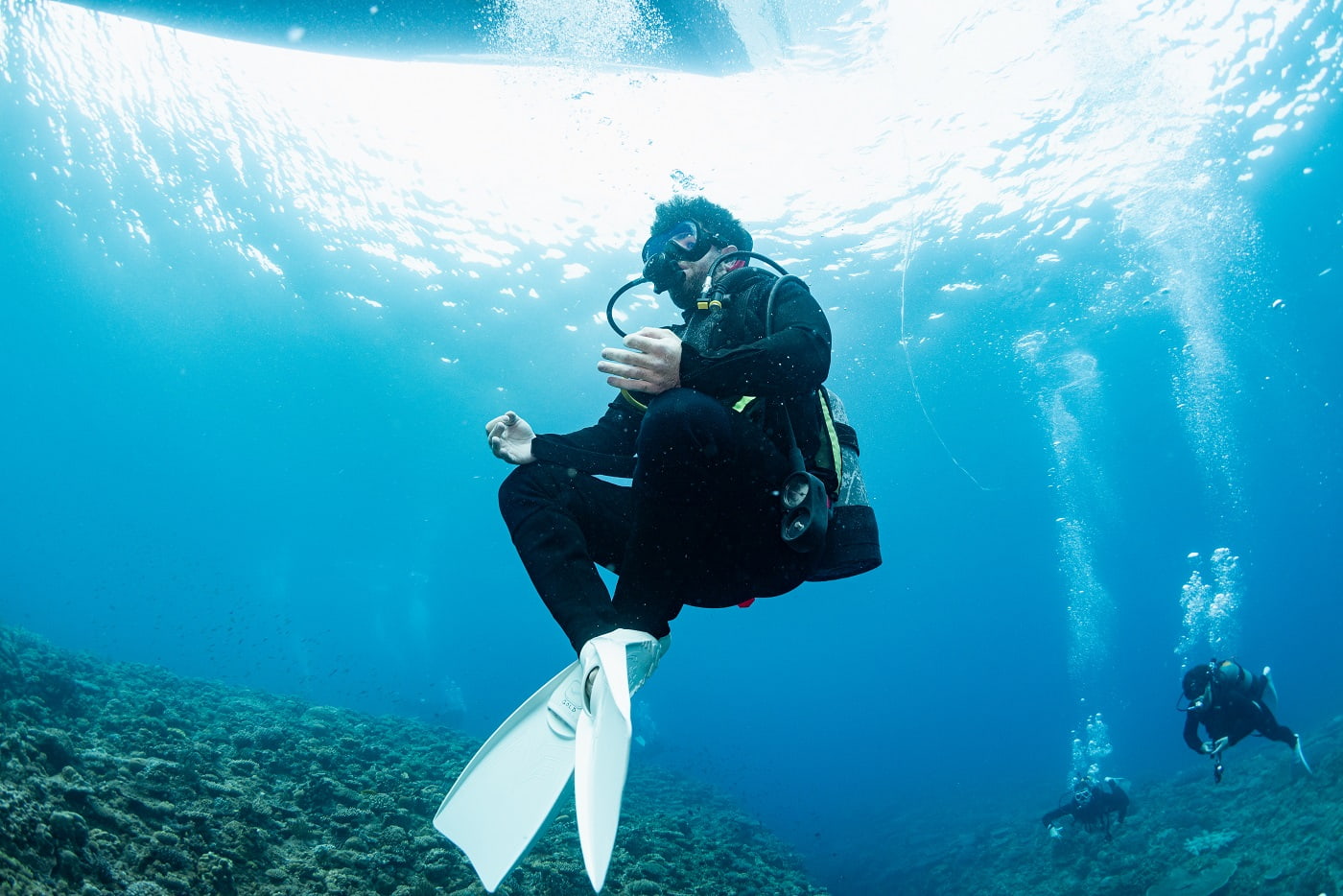 guests during the dive in the kerama islands