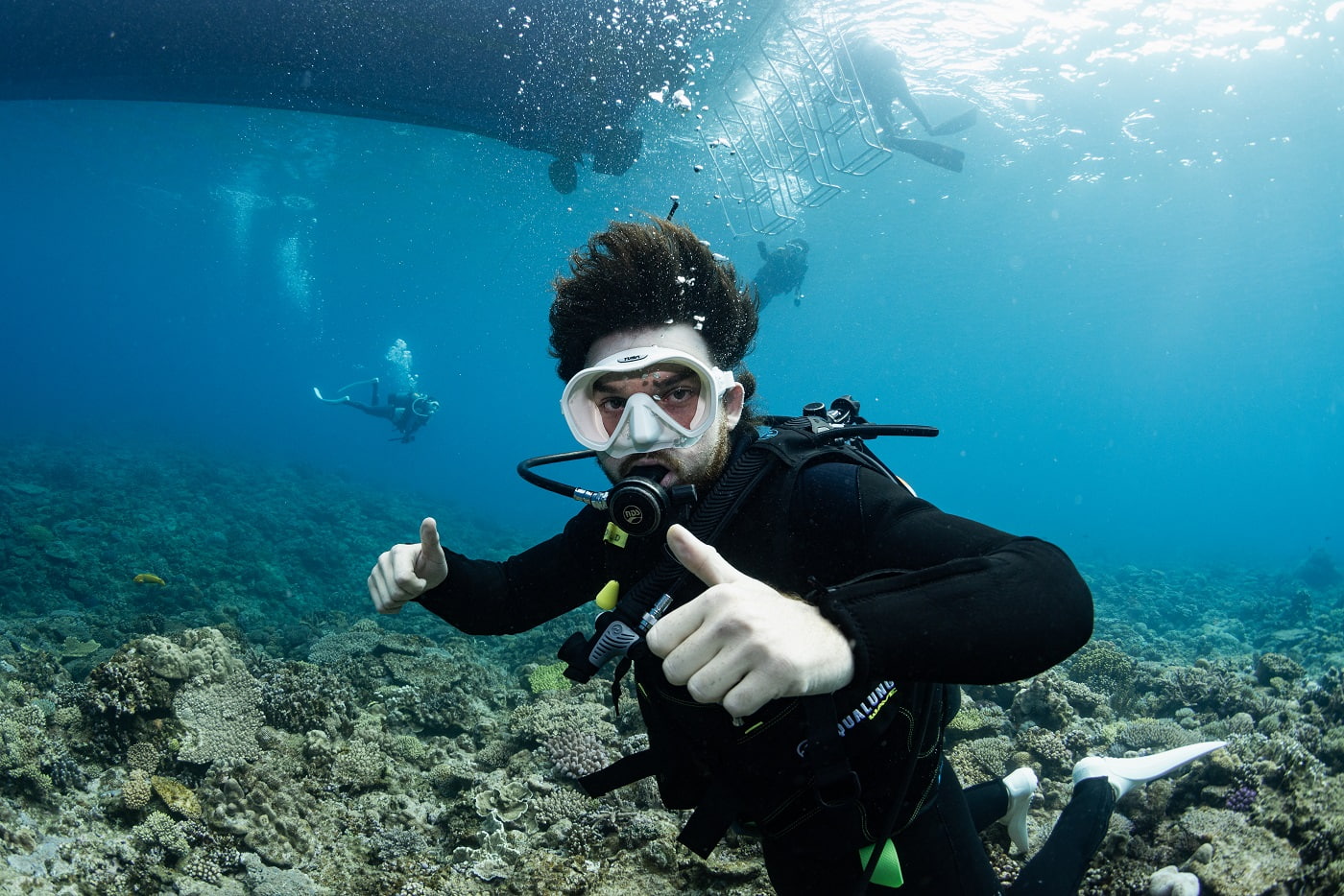 guests during the dive in the kerama islands