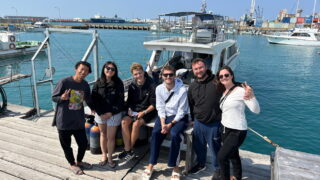 Diving in the Kerama Islands with guests from France, Germany, Lithuania, and Singapore!