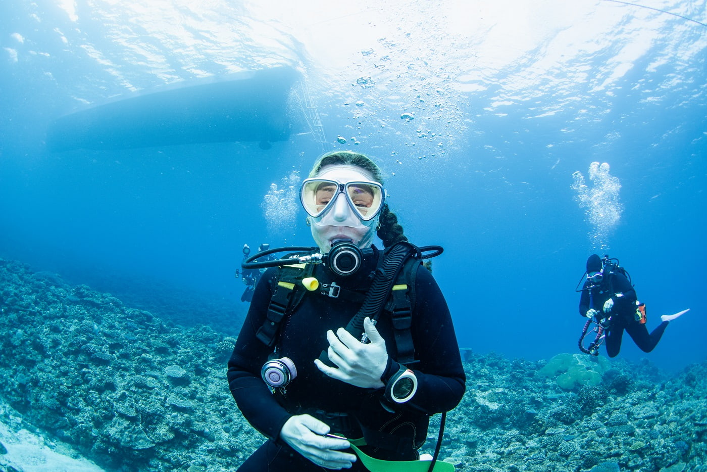 guest during the dive