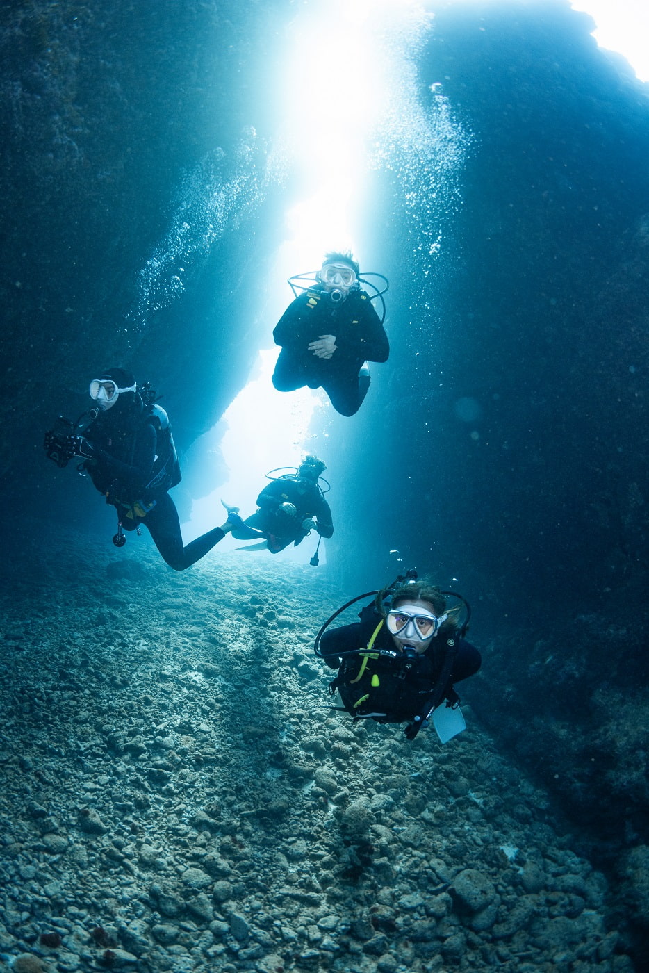 guests during the dive in the kerama islands