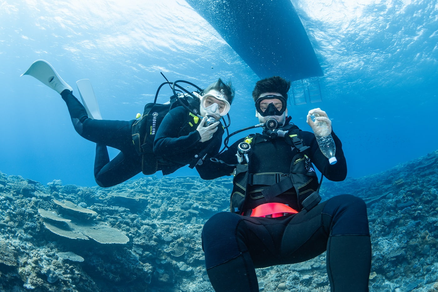 guests during the dive in the kerama islands