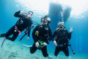 Diving in the Kerama Islands With Guests From the UK, Germany, and Thailand! Turtles and Dramatic Underwater Scenery!