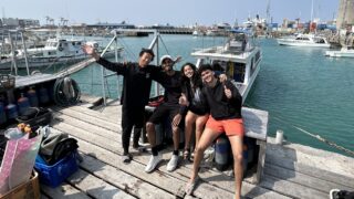 Diving in the Kerama Islands with guests from Switzerland! Sea turtle