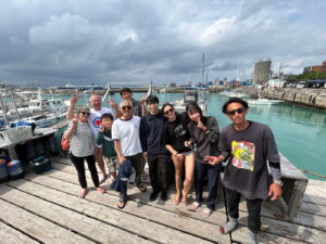 Diving in the Kerama Islands with guests from the USA, France, and Japan!