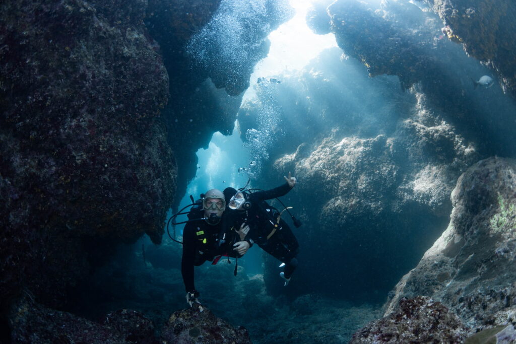 Beautiful caves and crevices