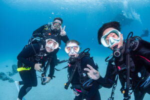 Diving in the Kerama Islands With Guests From Germany and France. Rainy Day