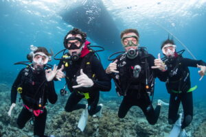 Diving in the Kerama Islands With Guests From the UK, Switzerland, and France! Turtles, Snakes, and Clownfish