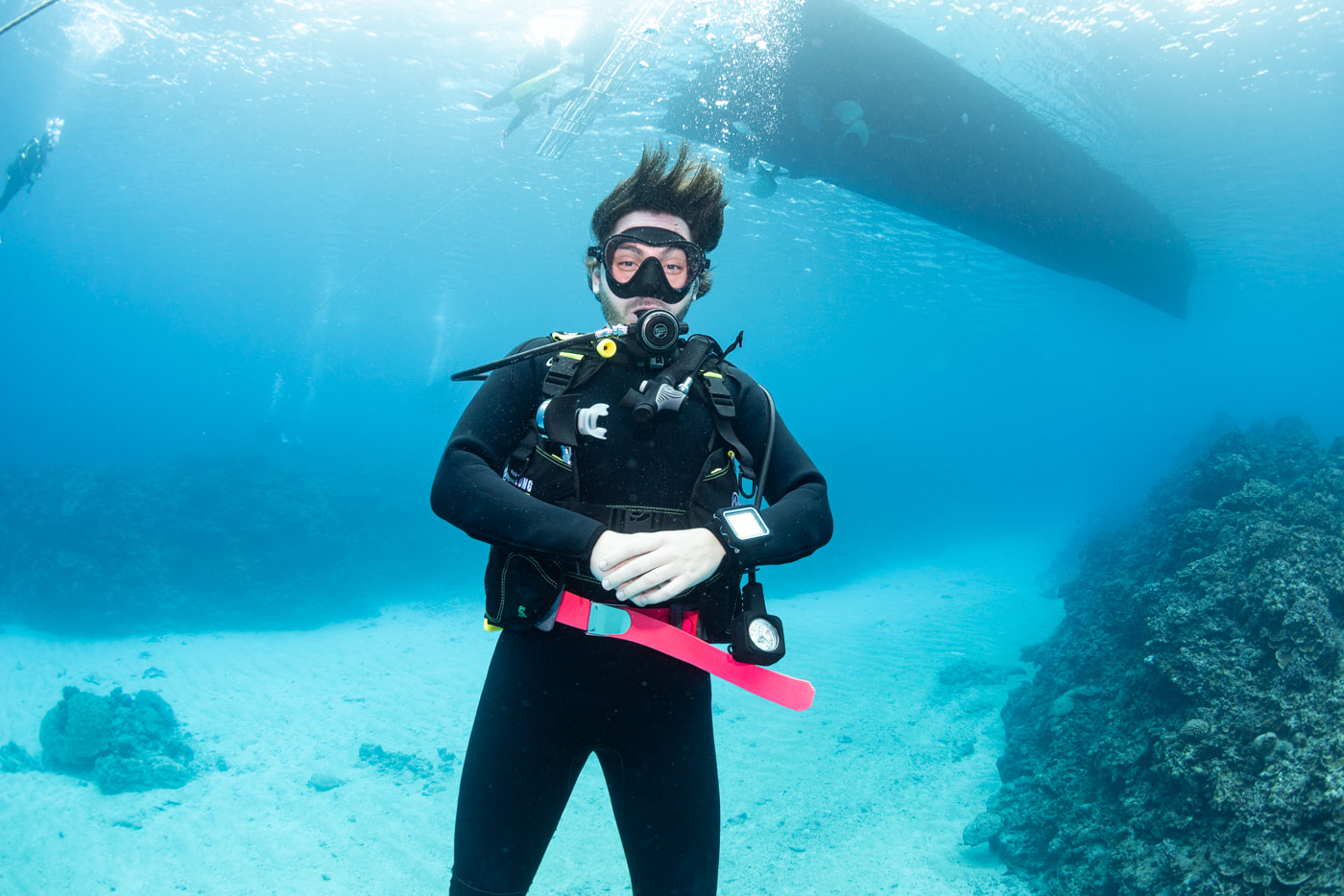 Guests Enjoying Scuba Diving in the Kerama Islands