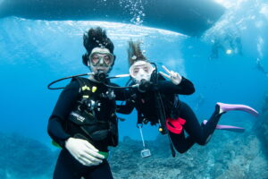 Diving in the Kerama Islands with Guests from France, the Netherlands. Turtles, Snakes and Nemo