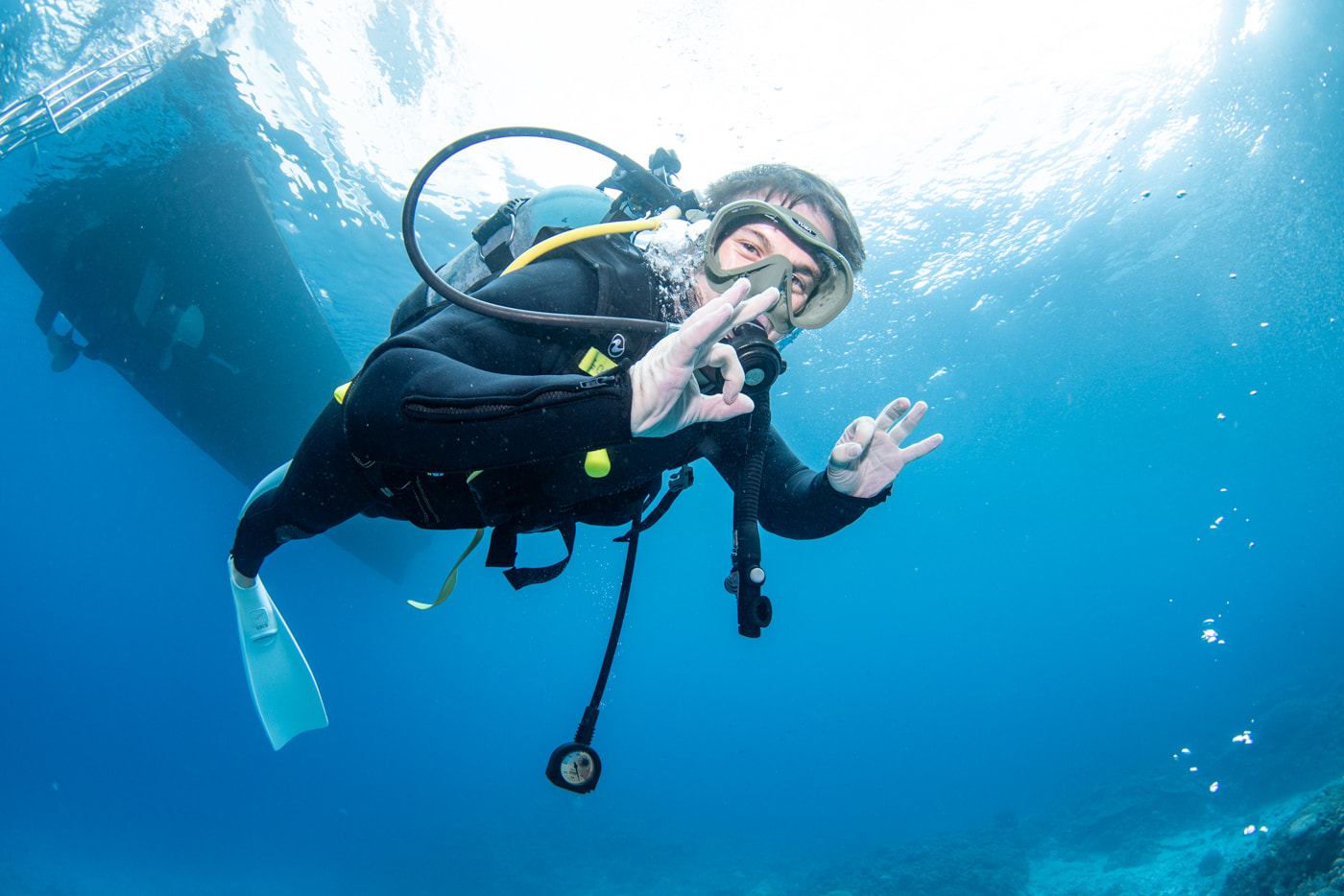 Guests Enjoying Scuba Diving in the Kerama Islands