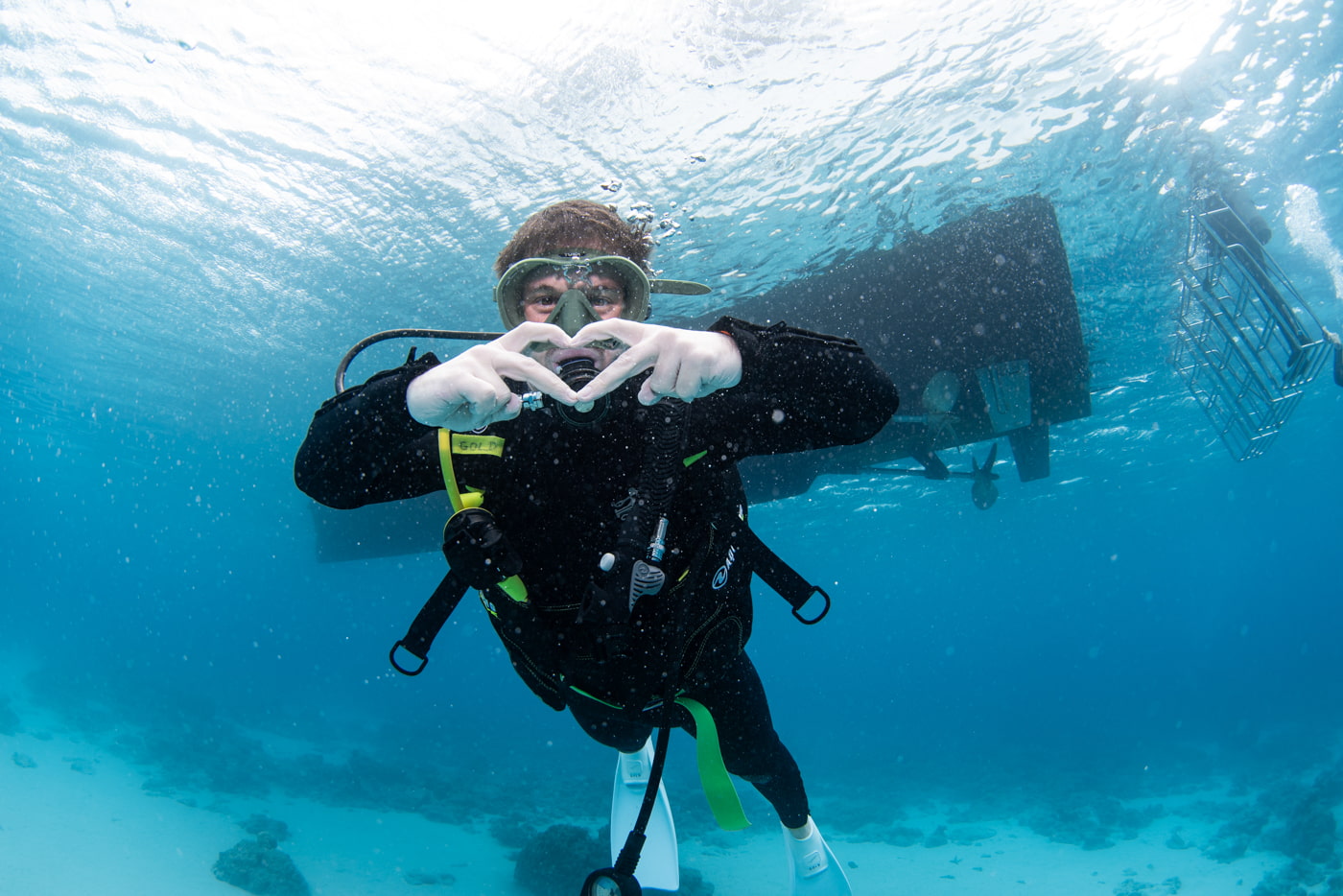 Guests Enjoying Scuba Diving in the Kerama Islands