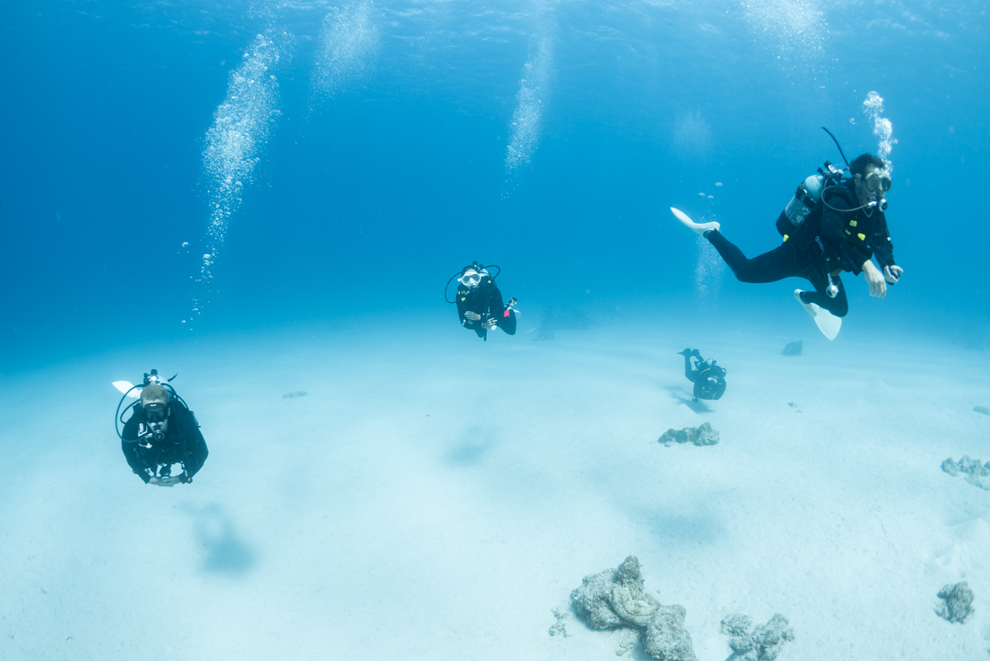 Guests Enjoying Scuba Diving in the Kerama Islands