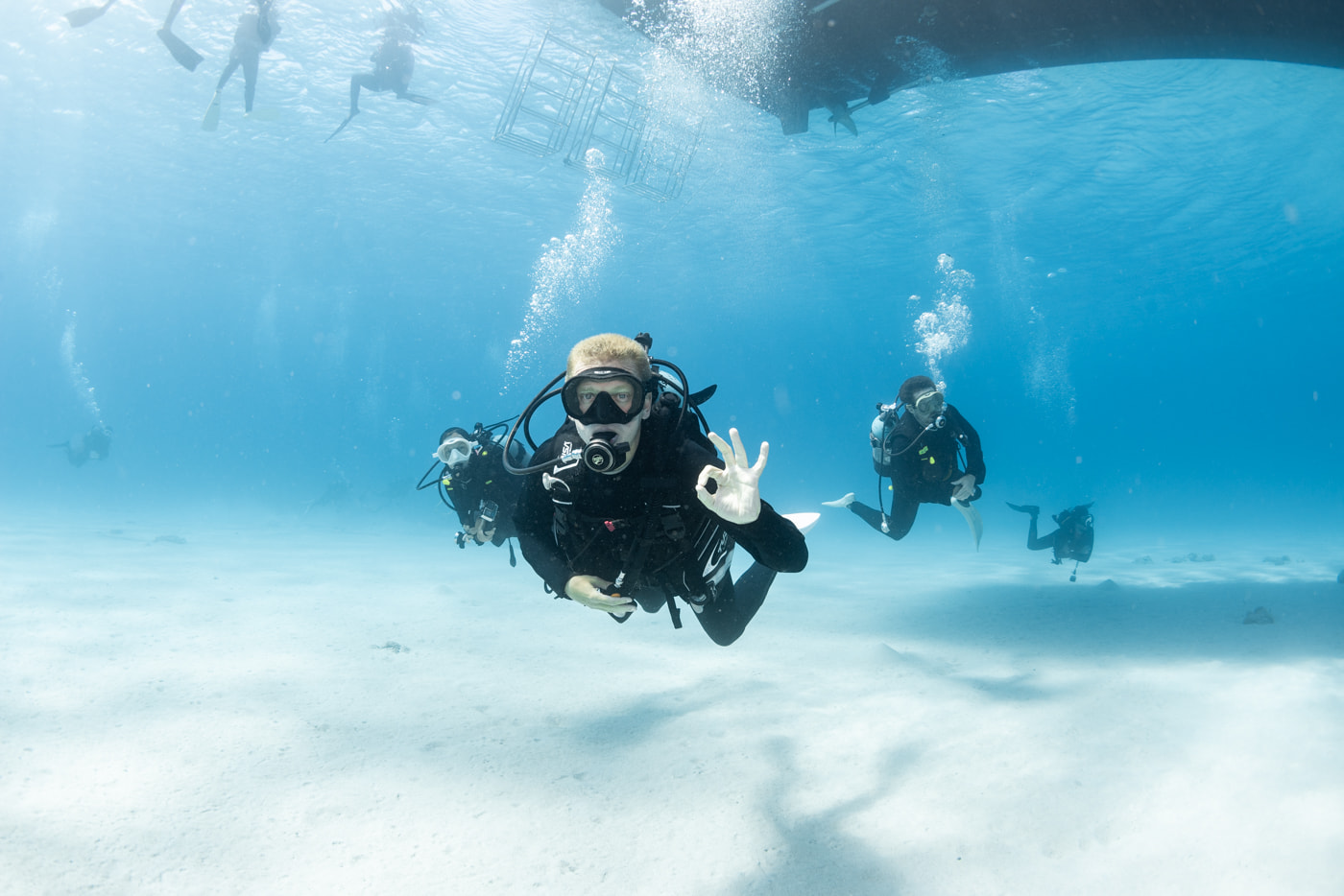 Guests Enjoying Scuba Diving in the Kerama Islands