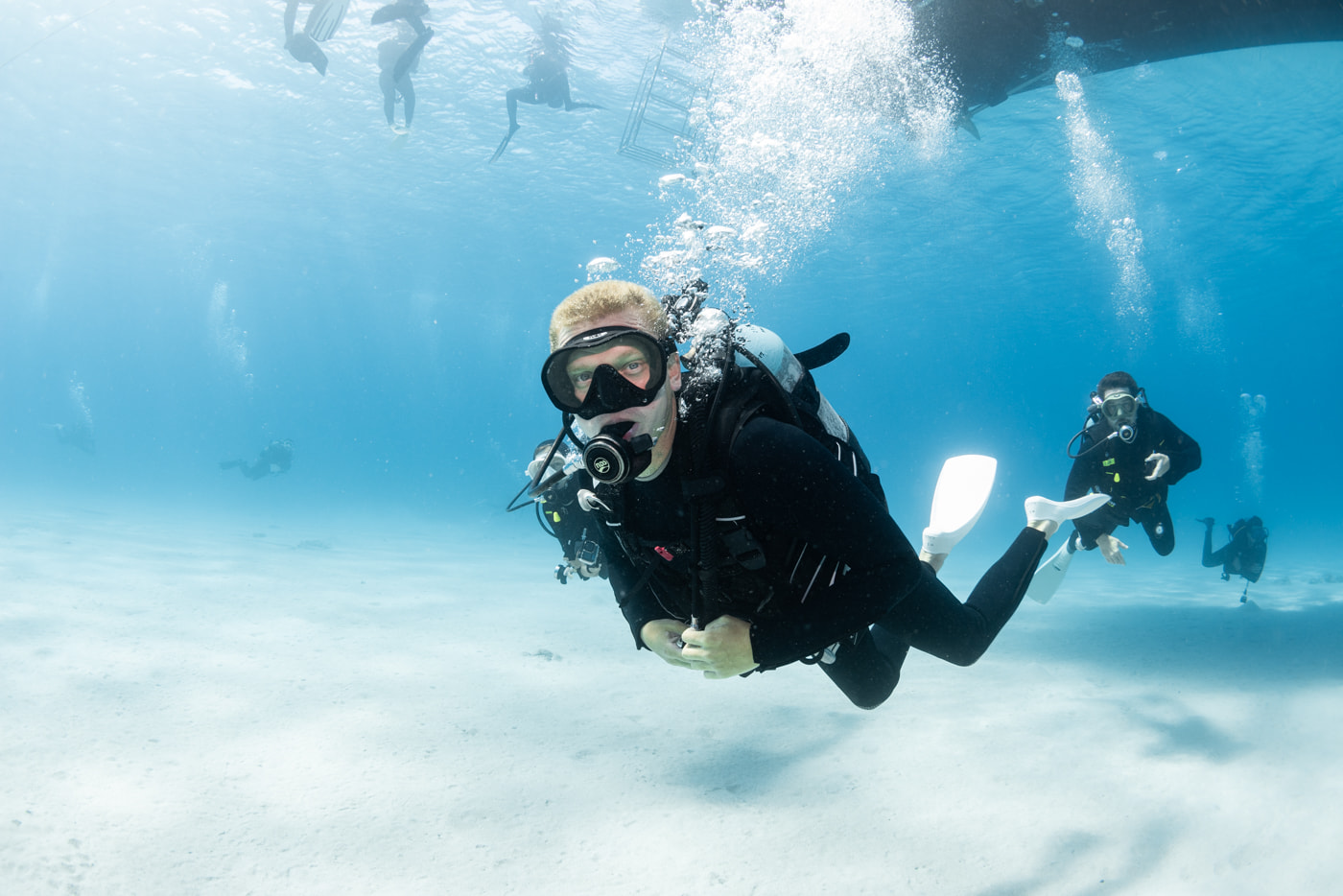 Guests Enjoying Scuba Diving in the Kerama Islands