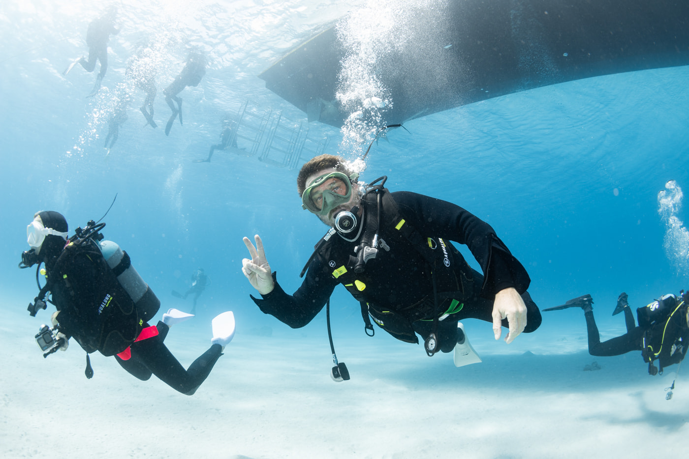 Guests Enjoying Scuba Diving in the Kerama Islands