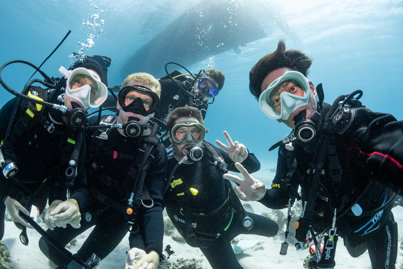 Group Photo with Guests in the Kerama Islands
