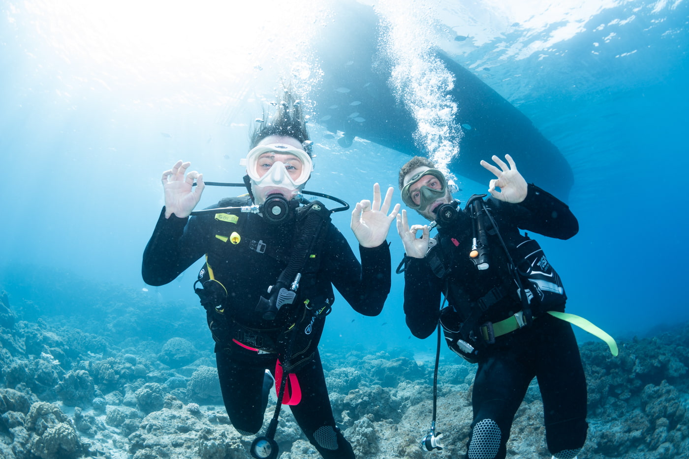 Guest During a Dive in the Kerama Islands