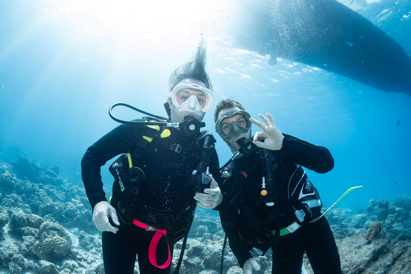 Guest During a Dive in the Kerama Islands