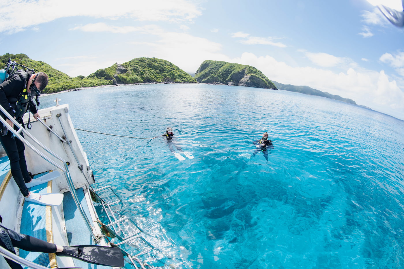 Beautiful Ocean View from the Boat in the Kerama Islands