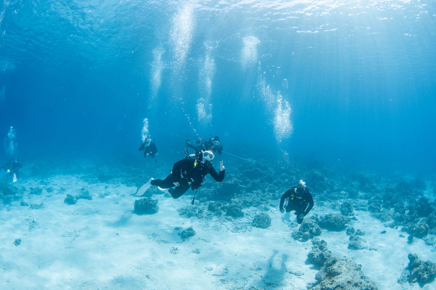 Guest Enjoying Scuba Diving in the Kerama Islands