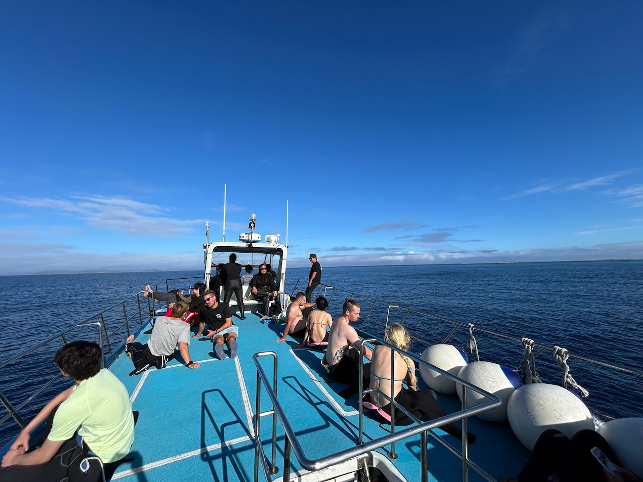 Top Deck of the Boat During a Diving Tour in the Kerama Islands