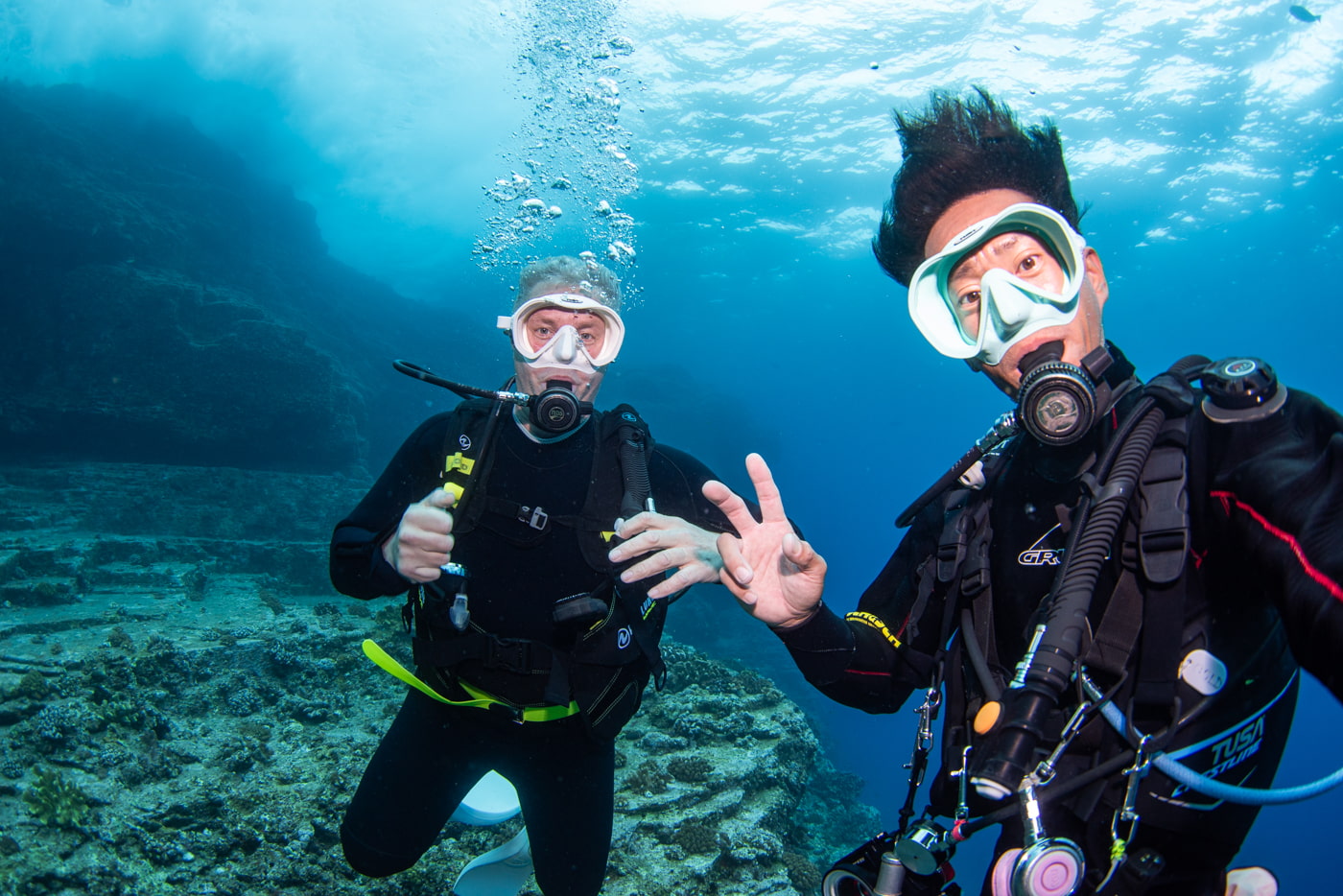 guest and me underwater