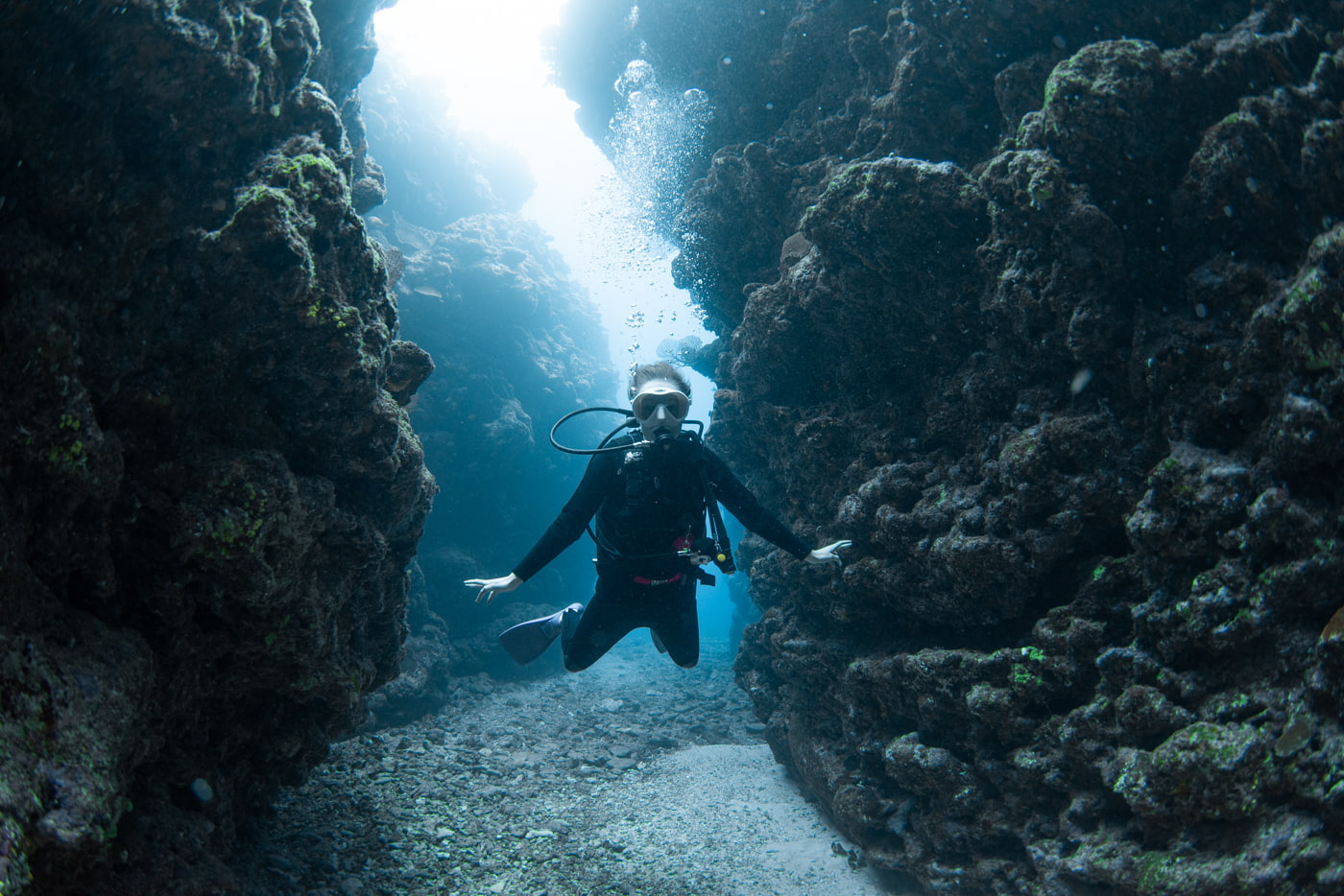 Guests enjoying diving in the Kerama Islands