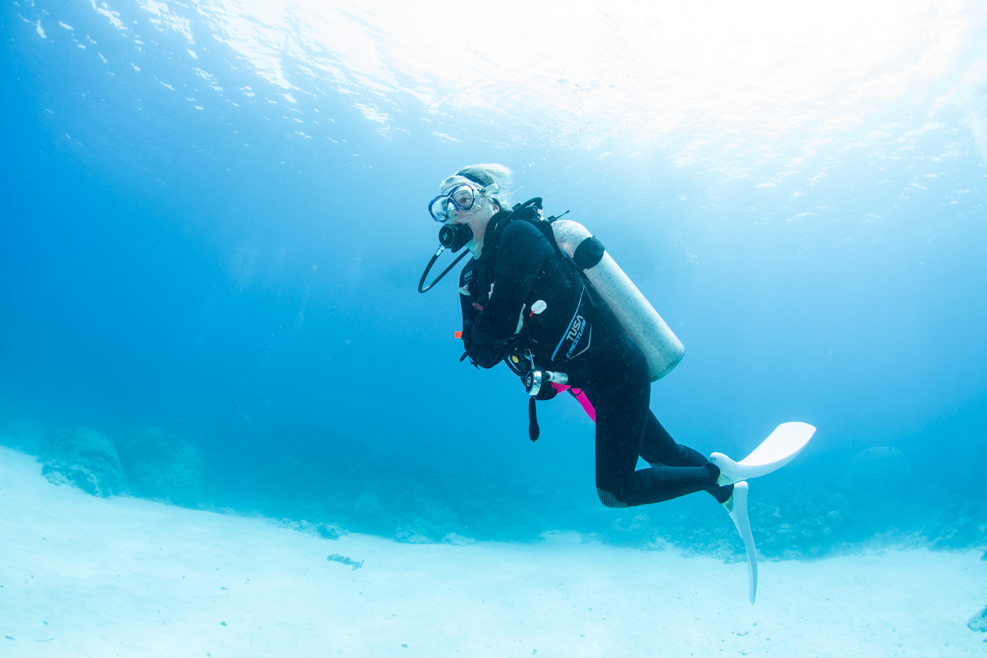 Guests enjoying diving