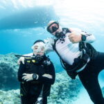 Morning Dive in the Chibishi Islands With Guests From the UK. Sea Snake!
