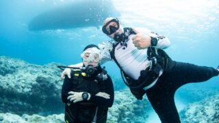 Morning Dive in the Chibishi Islands With Guests From the UK. Sea Snake!