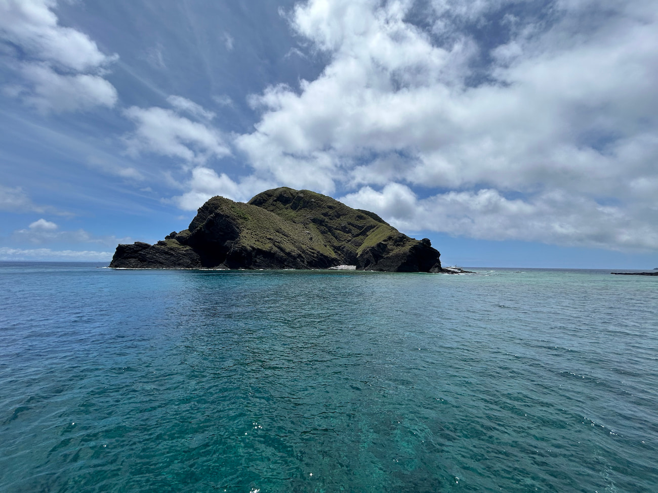 Ocean view from the boat.
