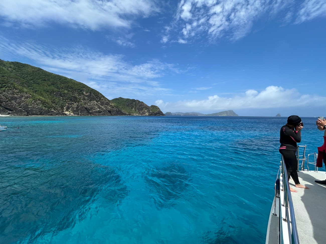 Ocean view from the boat.