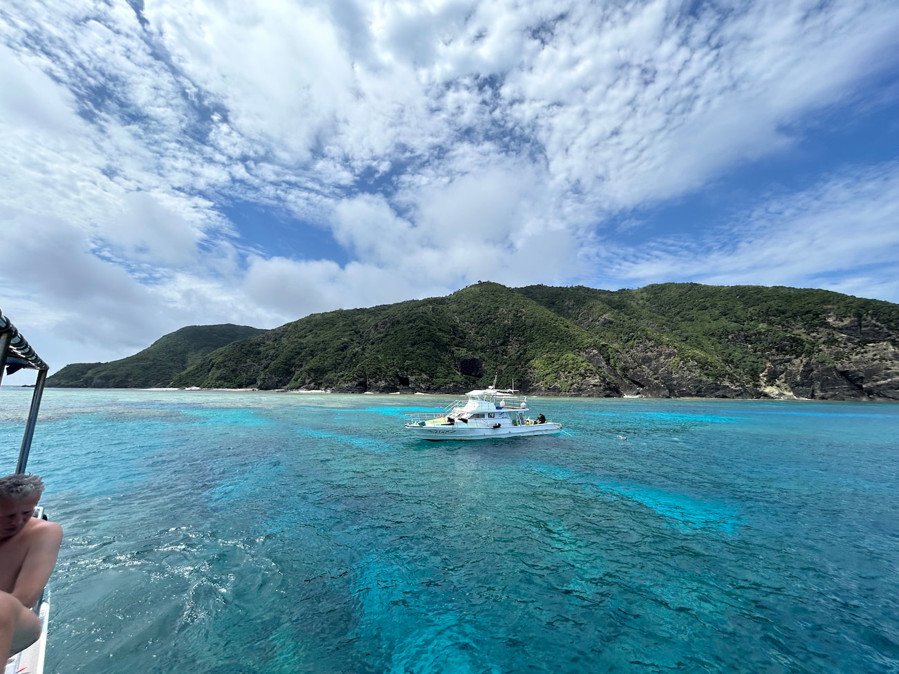 Ocean view from the boat.