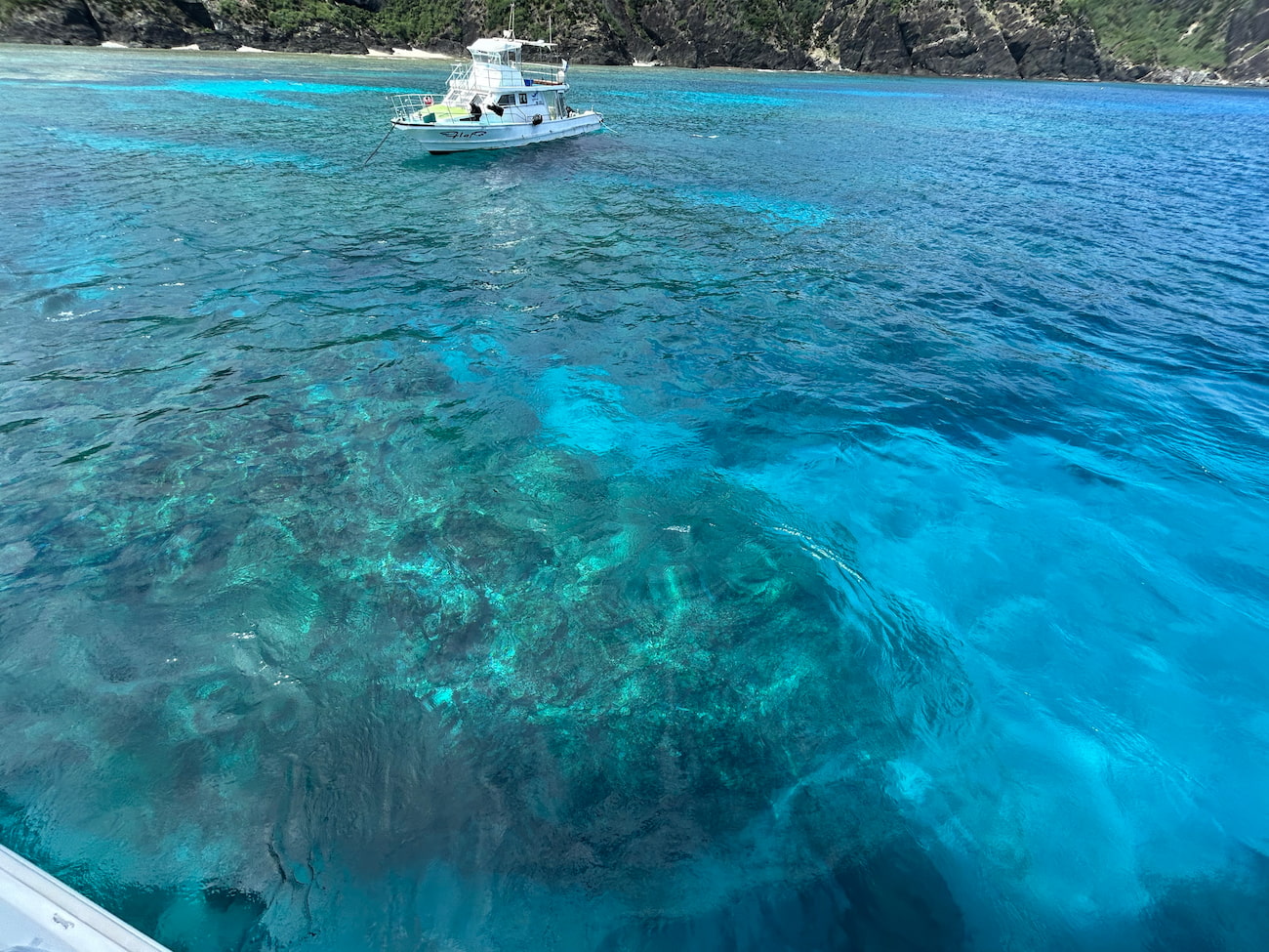 Ocean view from the boat.