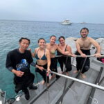 Diving in the Chibisi Islands with guests from Spain and France