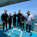 Diving in Kerama and the Chibisi Islands with guests from the UK, France, Australia, and Taiwan