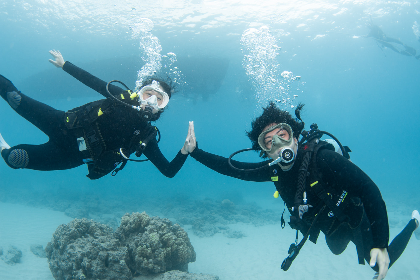 Guests enjoying scuba diving in the Kerama Islands