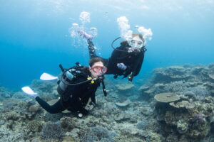 Diving in the Kerama Islands with Guests from the USA and Singapore