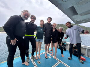 Diving in the Kerama Islands With Guests From Spain, Luxembourg, Brazil, and the United States