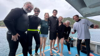 Diving in the Kerama Islands With Guests From Spain, Luxembourg, Brazil, and the United States