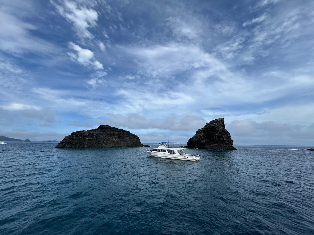 Ocean view from the boat.