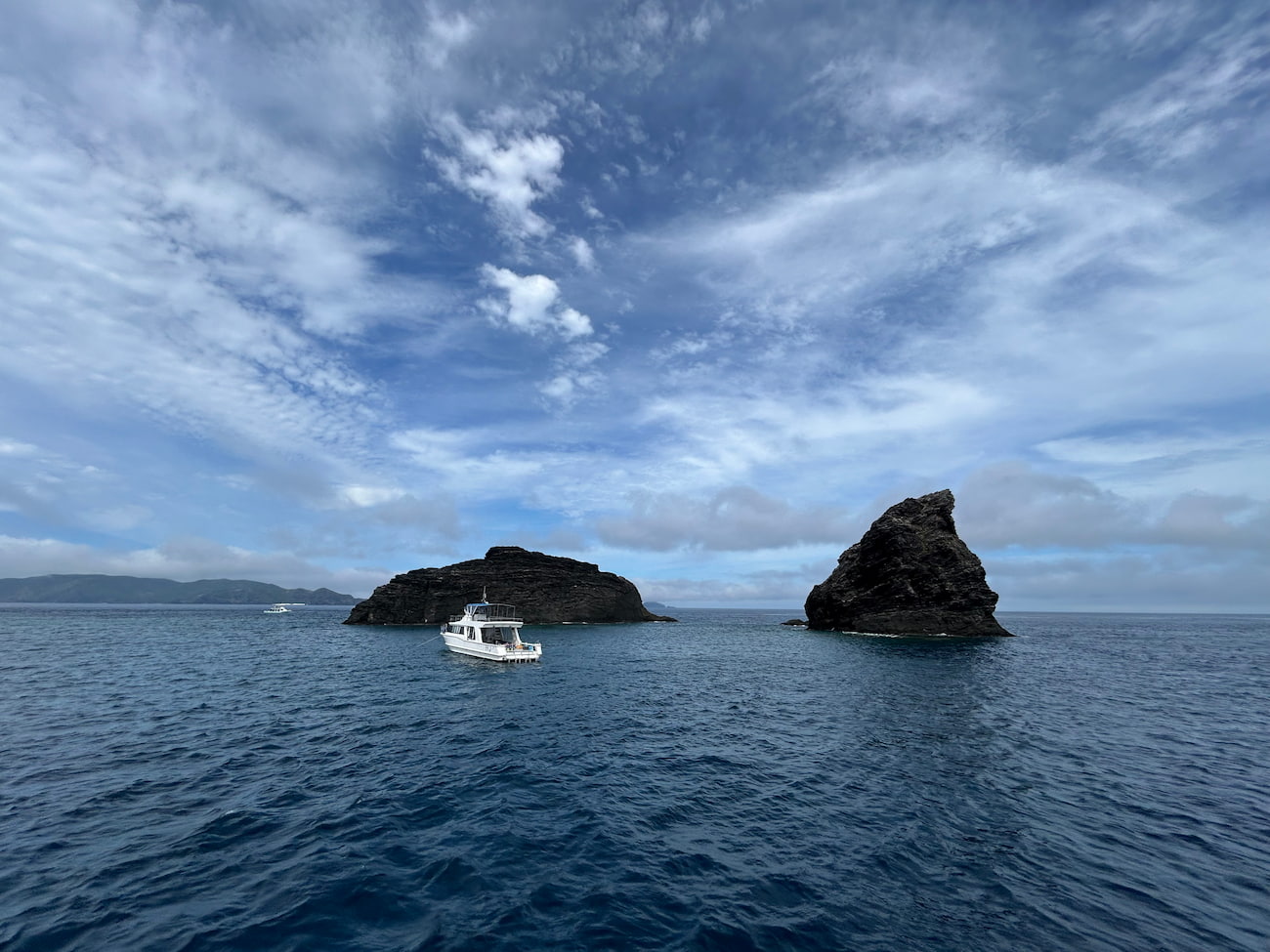 Ocean view from the boat.