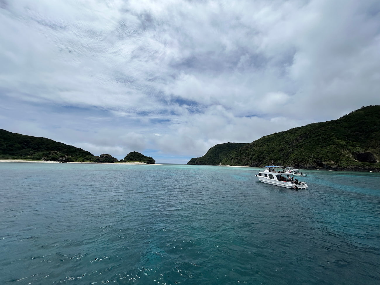 Ocean view from the boat.