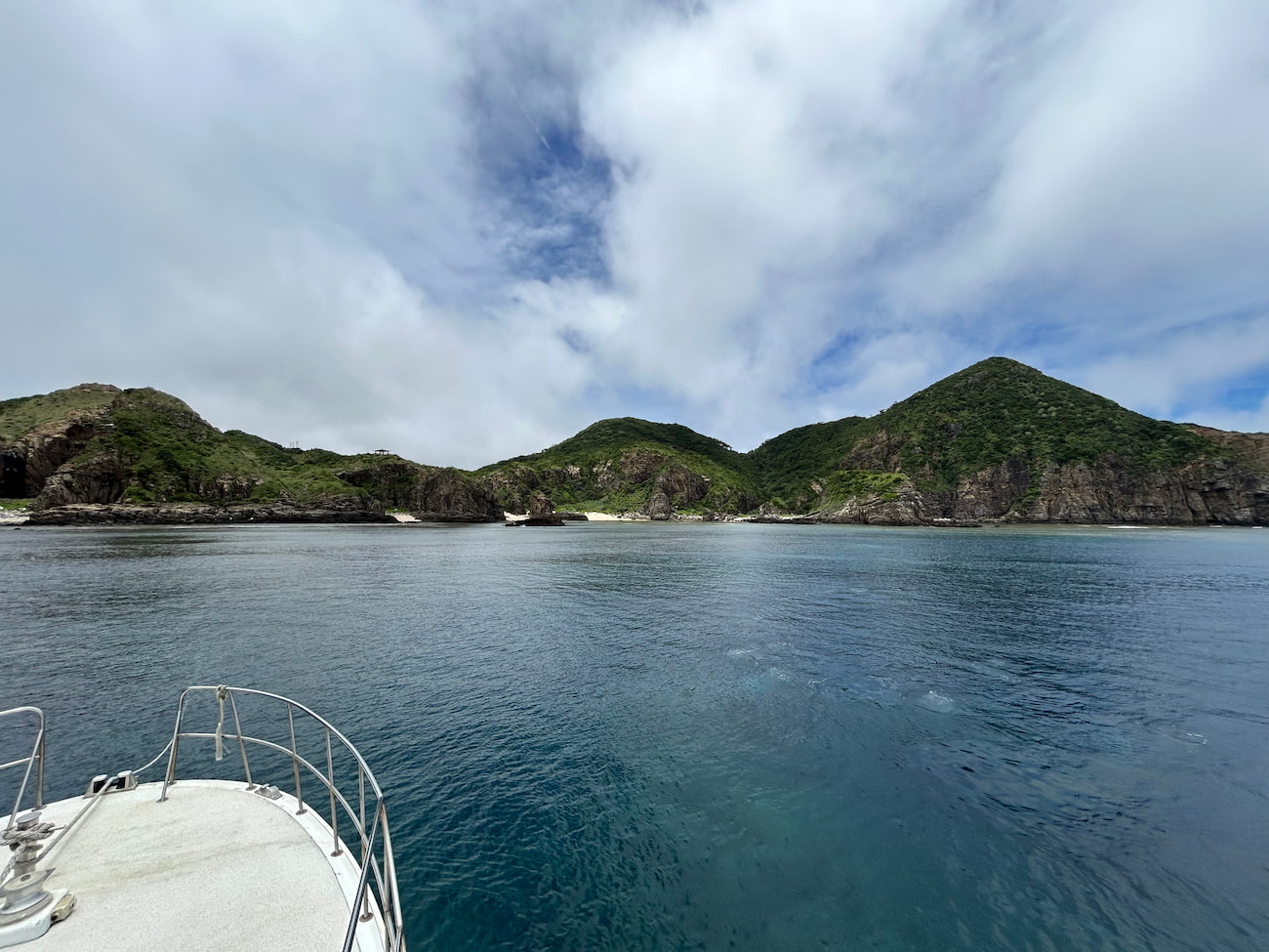 Ocean view from the boat.