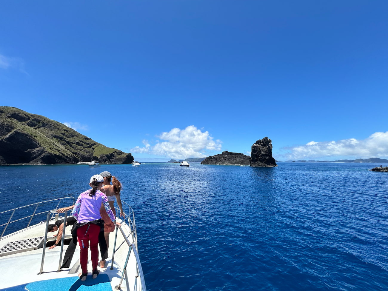 Ocean view from the boat.