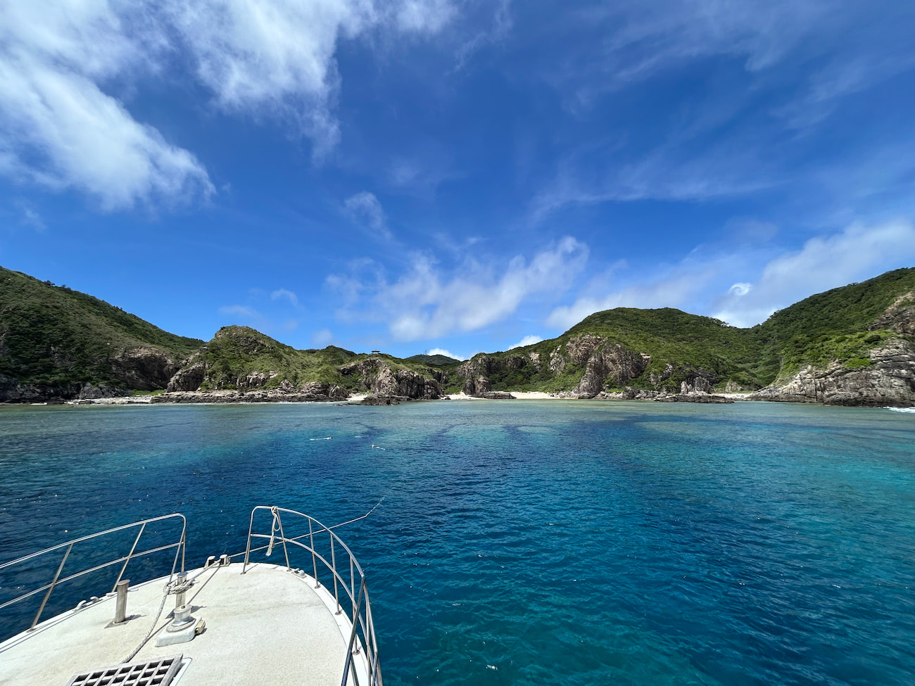 Ocean view from the boat.
